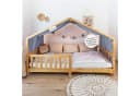 lilimaus Betthimmel Musselin Hausbett Himmel Kinderzimmer Baumwolle mit Gold Bild 5