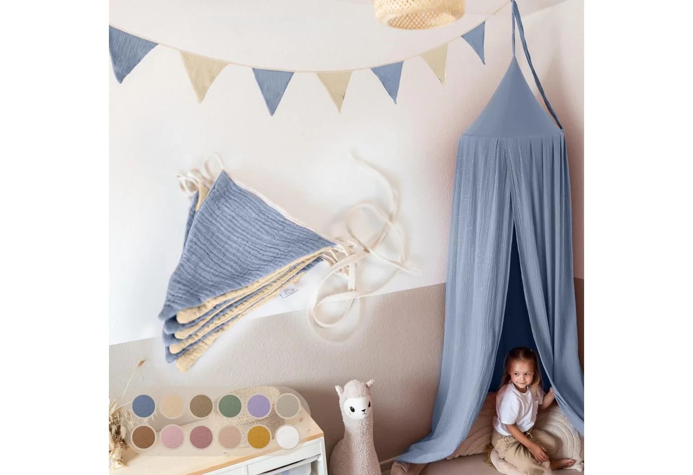 lilimaus Sternenkette Kinderzimmer LED-Lichterkette 12 Farben - Bild 2
