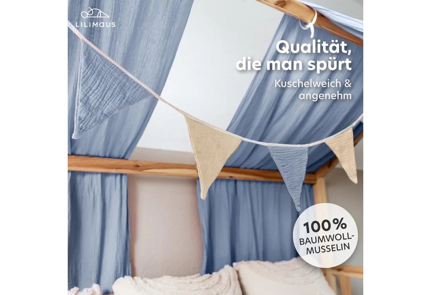lilimaus Sternenkette Kinderzimmer LED-Lichterkette 12 Farben - Bild 3