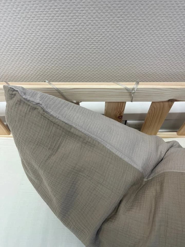 lilimaus Musselin Bettwäsche-Set Beige 3-teilig mit Reißverschluss - Bild 3