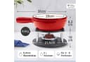 Ottia Gusseisen Fondue Set 10-tlg. für 2-6 Personen mit Rechaud Bild 1