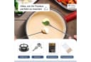 Ottia Gusseisen Fondue Set 10-tlg. für 2-6 Personen mit Rechaud Bild 3