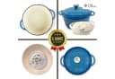 Ottia Schmortopf Gusseisen 26cm 5L Emaille Blau Bild 4