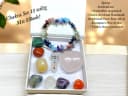 Steinfixx® Edelstein Chakra Set Selbstheilung mit Splitterarmband Bild 3