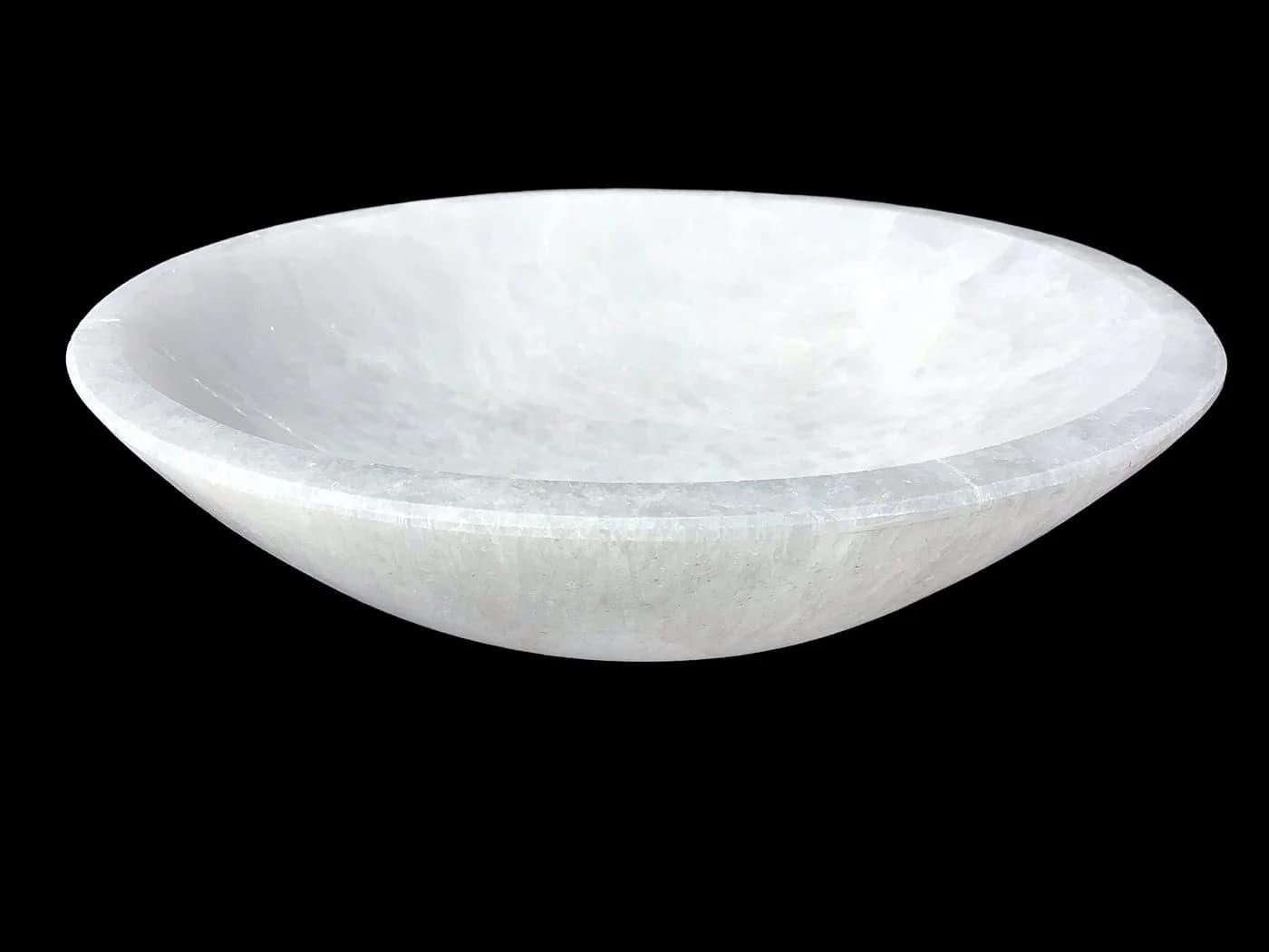 Steinfixx® Dekoschale Große Selenit Ladeschale Bowl Weiß - Bild 2