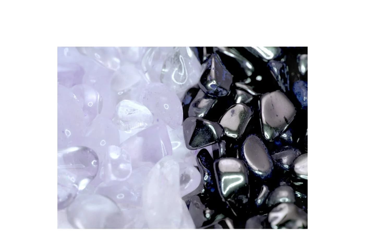 Steinfixx® Edelstein Ladesteine Hämatit & Bergkristall 500g