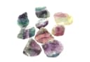 Steinfixx® Regenbogenfluorit Rohsteine 300g Bunt Grün Violett Bild 1