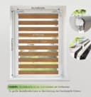 Rikmani Doppelrollo Klemmfix Braun Duo-Rollo Bild 3