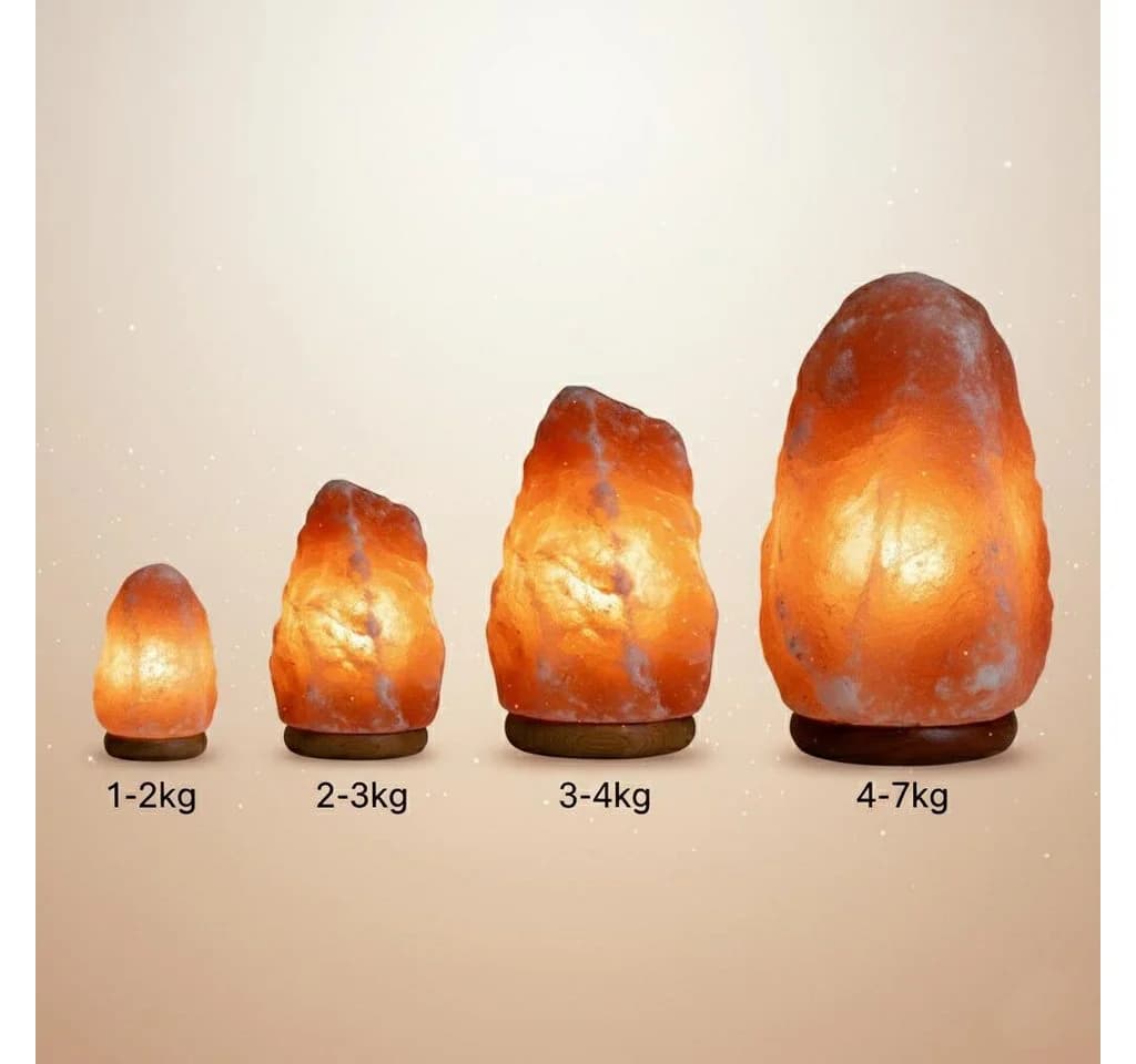 Landster Salzkristall-Tischlampe Salzlampe LED wechselbar Warmweiß