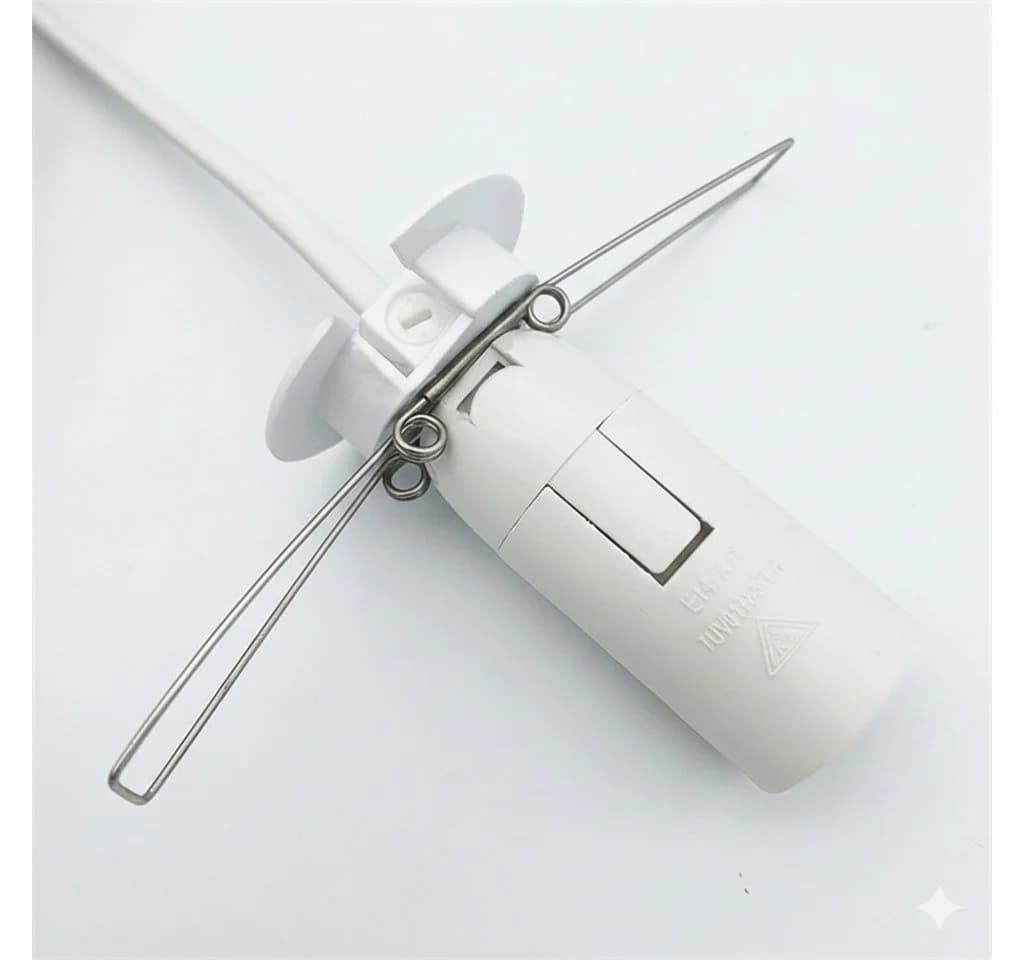 Landster Lampenfassung E14 Ersatzkabel für Salzlampe mit Schalter 1,8 M - Bild 5