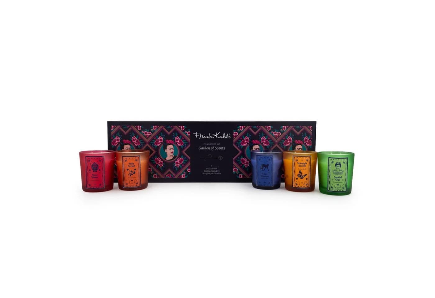 Frida Kahlo Duftkerzen Geschenkset 5er Set Blumig-Sinnlich - Bild 4