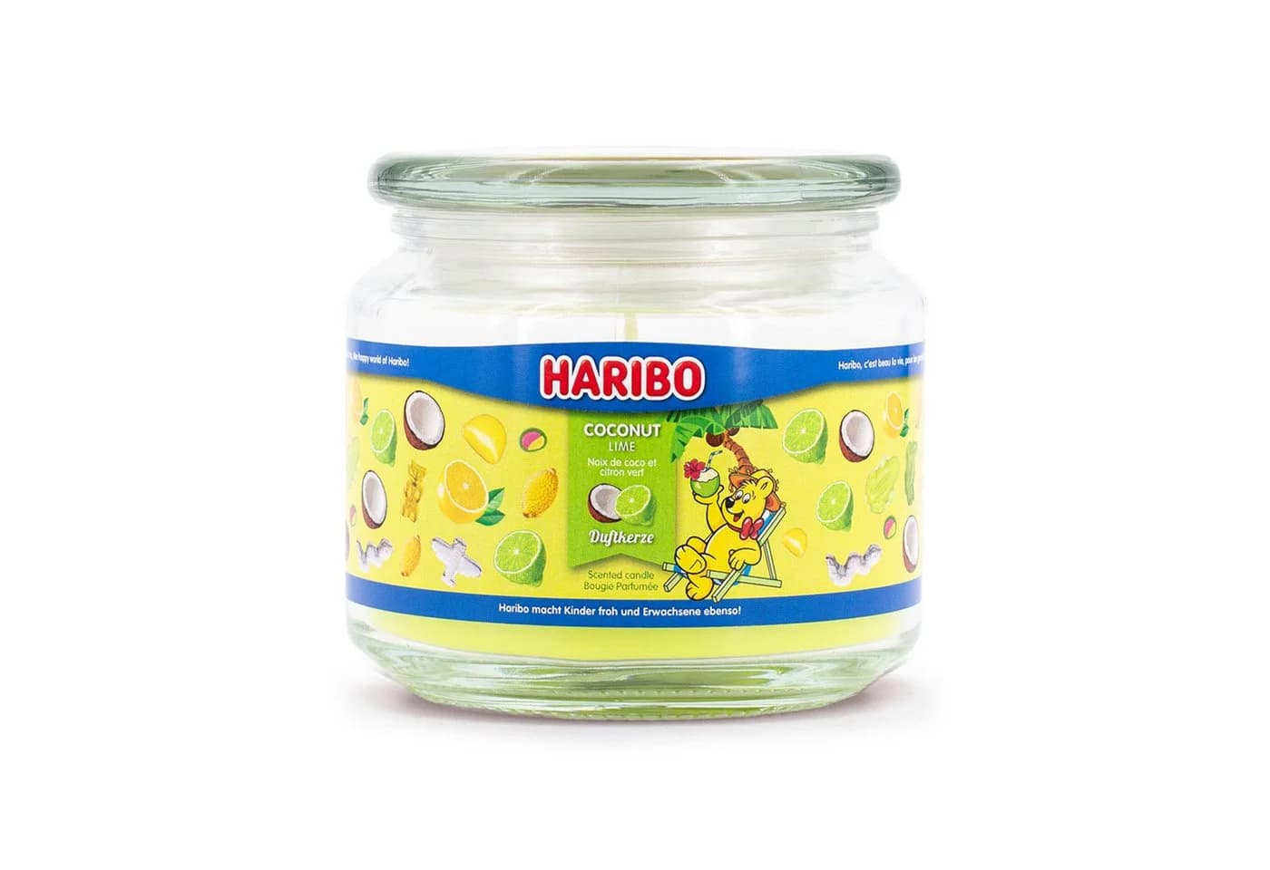 Haribo Duftkerze 300g Glas Coconut Lime - Bild 2