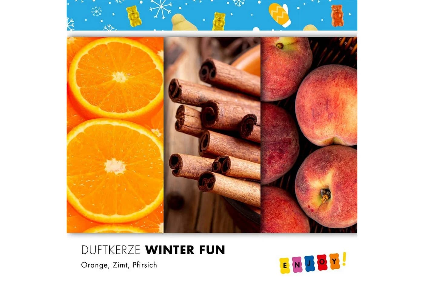 HARIBO Duftkerze Winter Fun 300g Glas