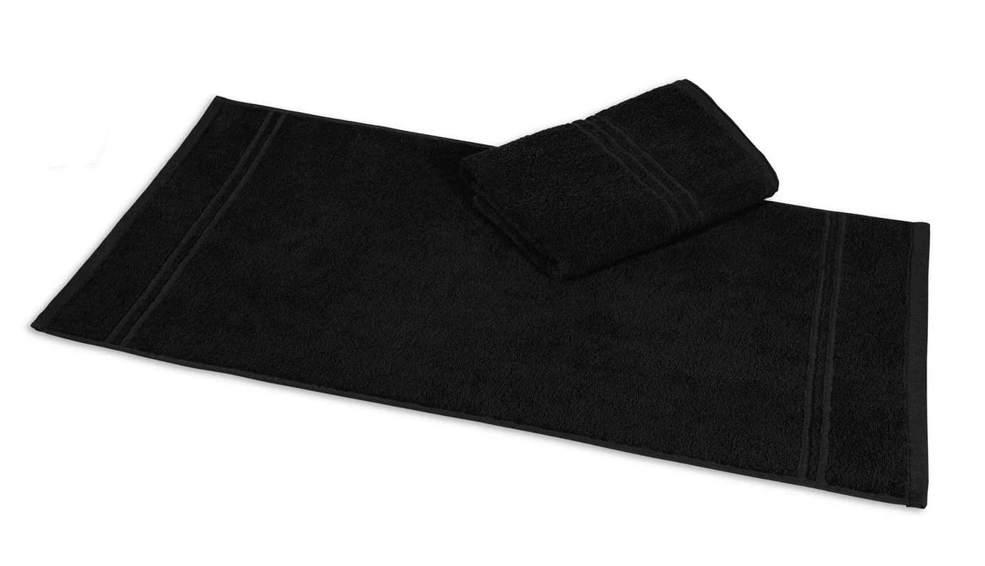 Aurora Objektwäsche Badetücher Rio 30x50cm - 450 g/m² Schwarz