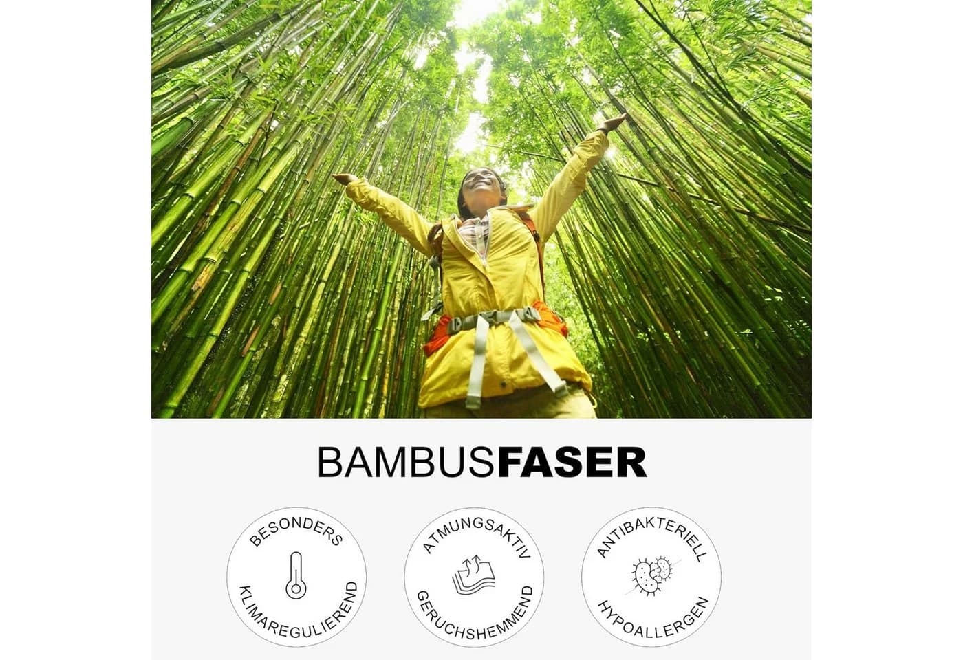 MAGANO Kissenbezug Bambus Baumwolle Satin Hypoallergen - Bild 4