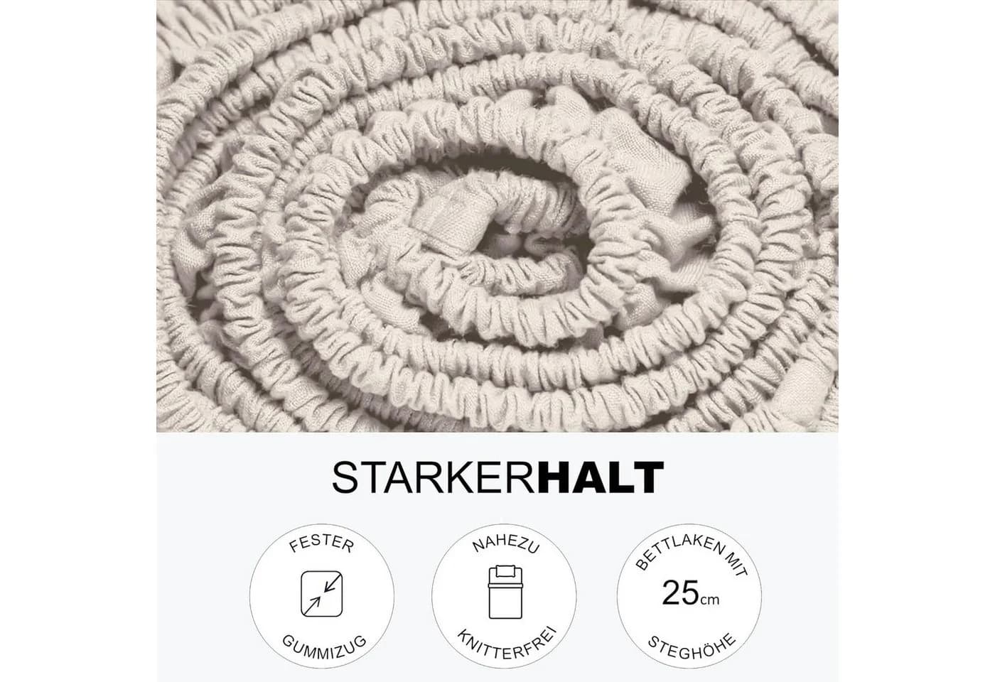 MAGANO Spannbettlaken Premium Bettlaken Ultra weich Knitterarm Hypoallergen - Bild 4
