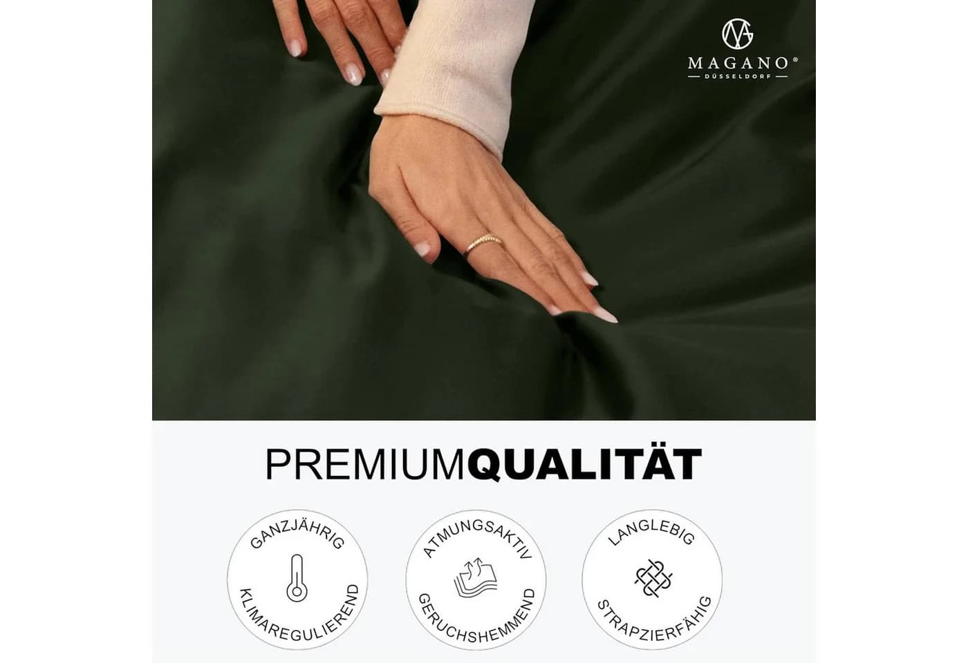 MAGANO Bettwäsche Set Premiumqualität Hypoallergen Knitterarm Himmlisch Weich Cozy Design - Bild 3