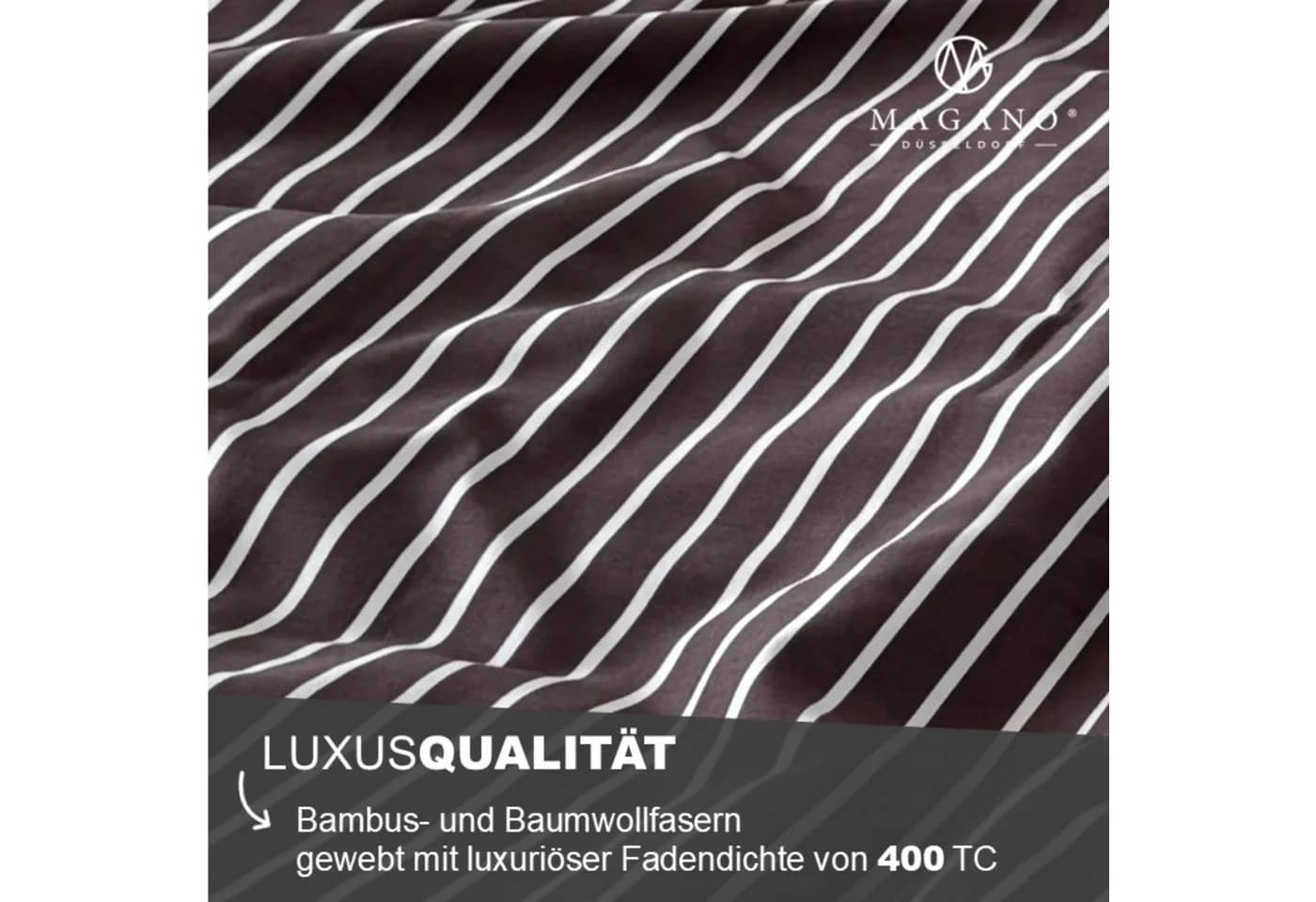 MAGANO Spannbettlaken Bambus Baumwolle Satin Hypoallergen