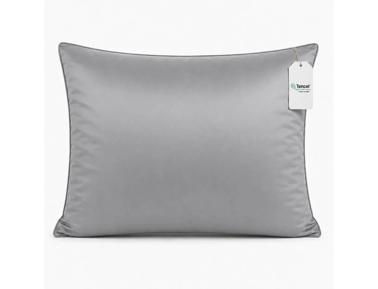 MAGANO Kissenbezug Grau 100% TENCEL™ Lyocell 400 TC - Bild 2