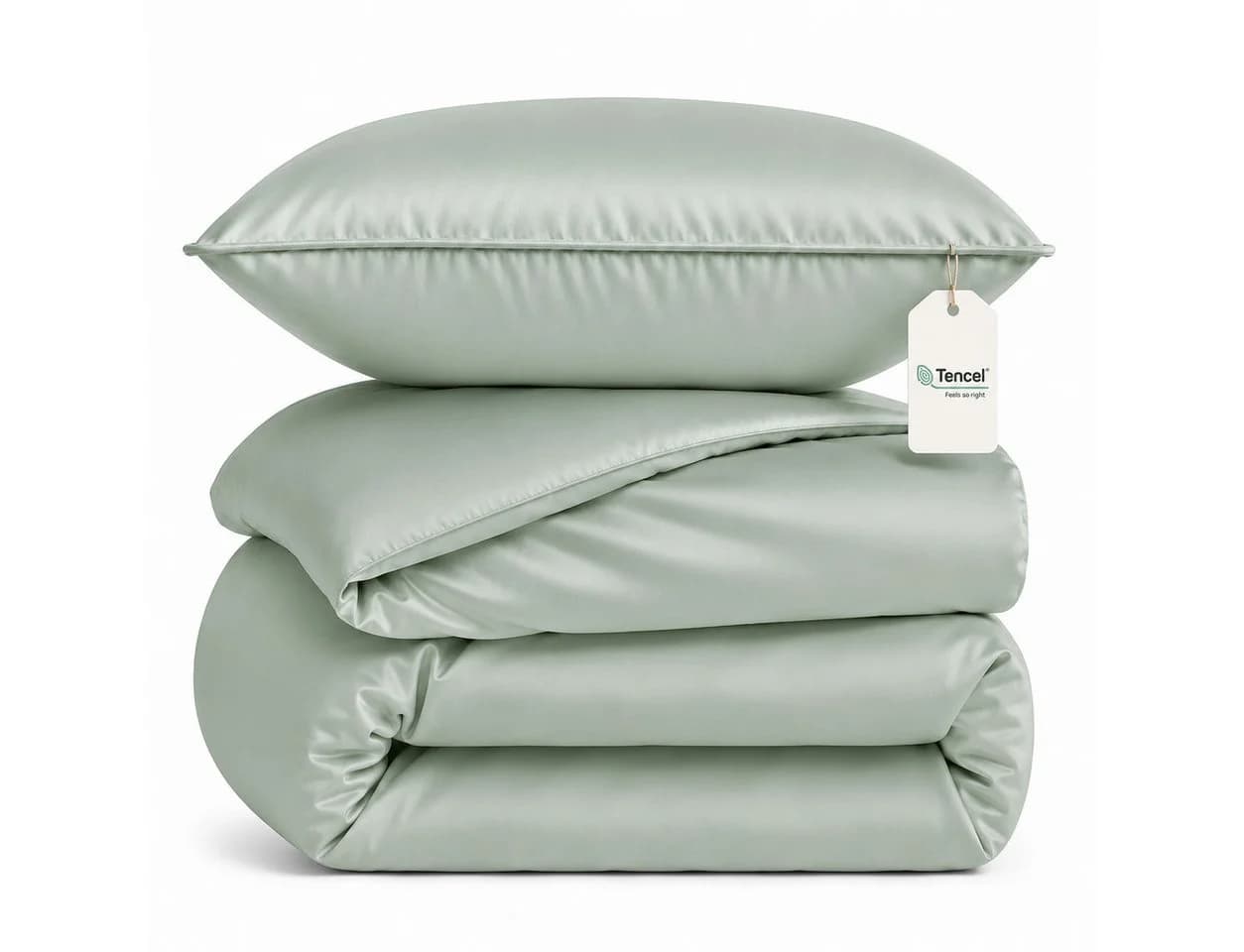 MAGANO Bettwäsche 100% TENCEL™ Lyocell 400 TC Grün - Bild 2