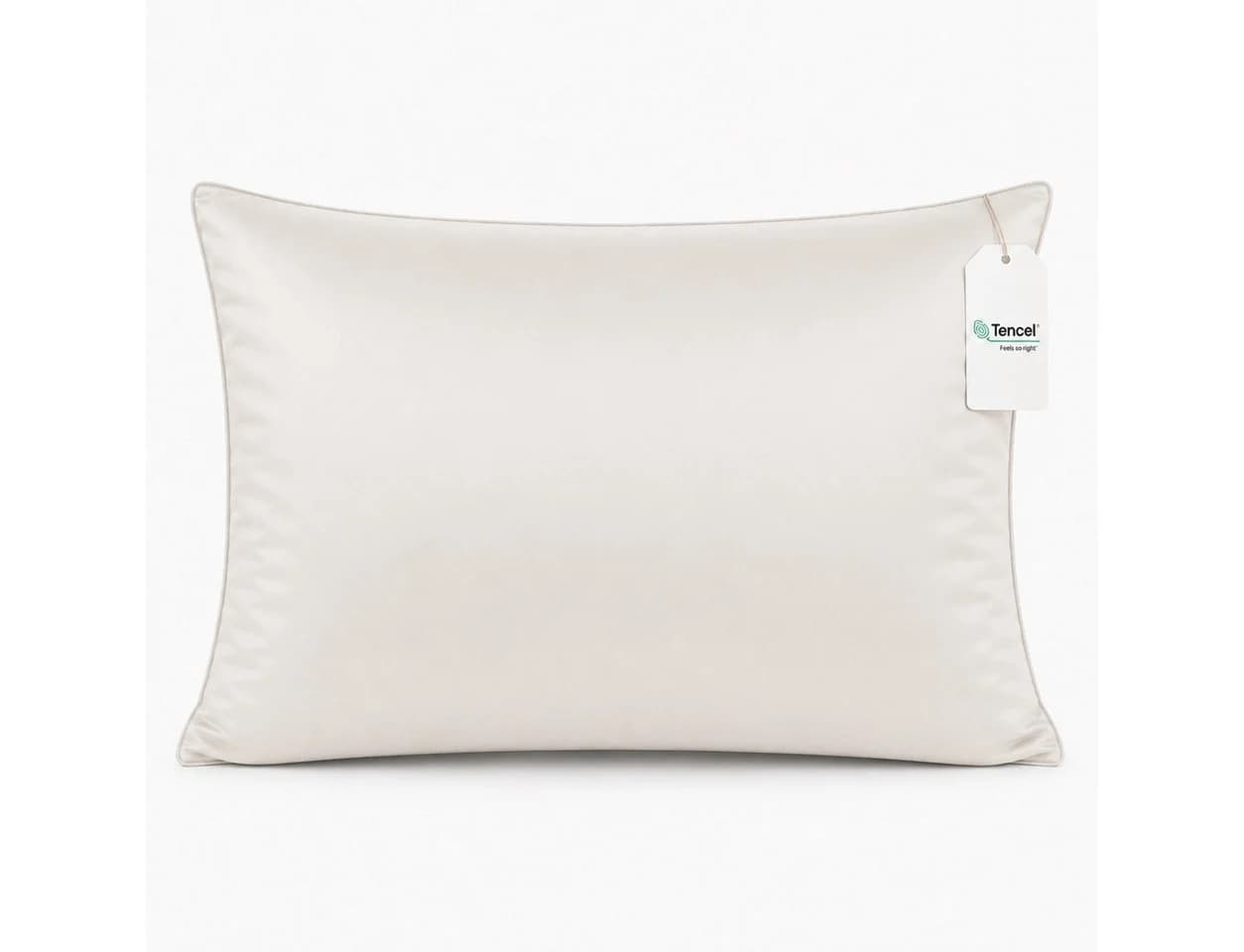 MAGANO Kissenbezug TENCEL™ Lyocell 400 TC Beige/Weiß - Bild 2