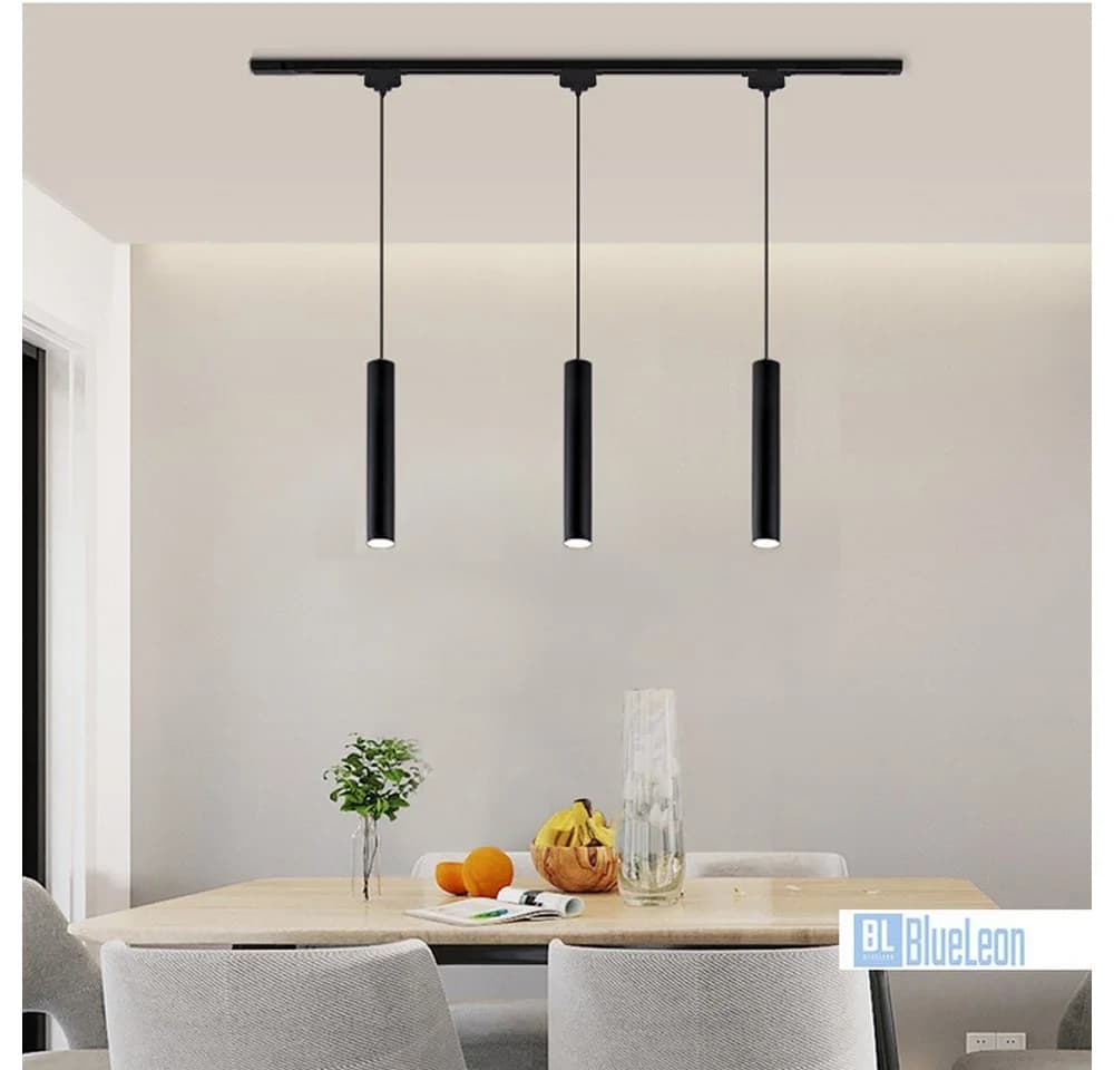 BlueLeon Schienensystem BL-2WT 3x Hängeleuchte Alu GU10 - Bild 2