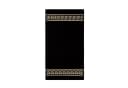 Belle Arti Badematte Mäander Schwarz Weiß Beige Gold Baumwolle Bild 1