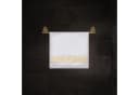 Belle Arti Handtuchset 2-tlg. Schwarz/Weiß/Gold Baumwolle Mäander Bild 1