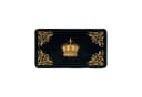 Belle Arti Badematte Schwarz Gold Löwe Krone Antirutsch Bild 1