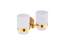 Belle Arti Zahnputzbecherhalter Verona 2er Set Gold Messing Bild 1