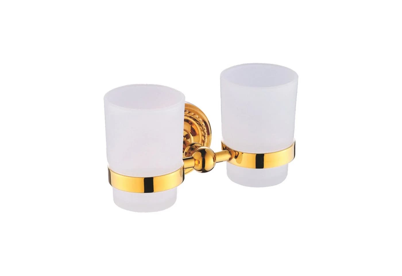 Belle Arti Zahnputzbecherhalter Verona 2er Set Gold Messing