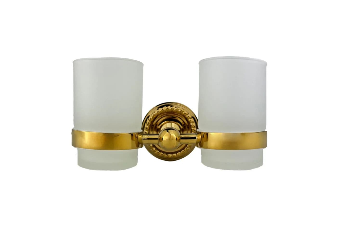Belle Arti Zahnputzbecherhalter Verona 2er Set Gold Messing - Bild 2
