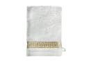 Belle Arti Waschlappen Mäander Weiß Gold 15x21 cm Frottee Bild 1