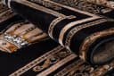 Belle Arti Teppich Schwarz Gold Kronen-Motiv Orientalisch Bild 3