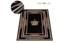 Belle Arti Teppich Schwarz Gold Kronen-Motiv Orientalisch Bild 4