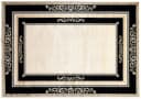 Belle Arti Teppich Florenz Schwarz Gold Viskose Kurzflor Bild 1