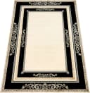 Belle Arti Teppich Florenz Schwarz Gold Viskose Kurzflor Bild 2