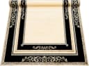 Belle Arti Teppich Florenz Schwarz Gold Viskose Kurzflor Bild 3