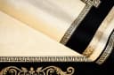 Belle Arti Teppich Florenz Schwarz Gold Viskose Kurzflor Bild 4