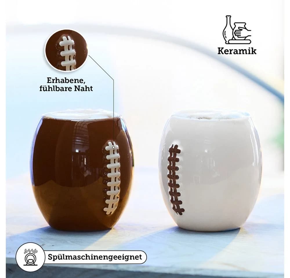 40YARDS American Football Tasse 2er Set Keramik 330ml - Bild 5
