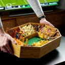 40YARDS Servierschale American Football Snack Stadium Bambus Holz 12-tlg Bild 4
