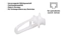 Deco-Raum Gardinengleiter X-Gleiter, 50 Stück, Weiß, für 6 mm Innenlaufschienen Bild 1