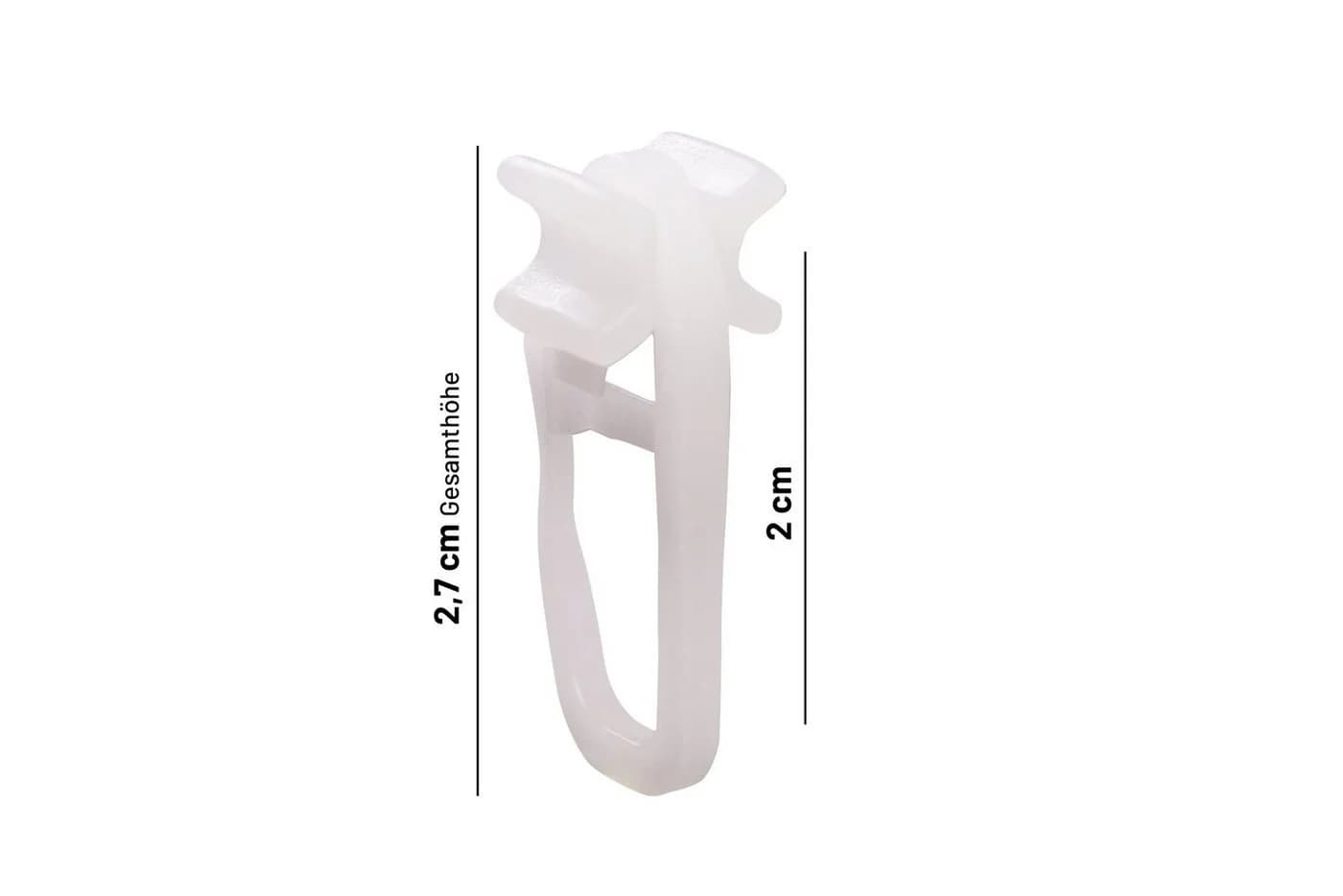 Deco-Raum Gardinengleiter X-Gleiter, 50 Stück, Weiß, für 6 mm Innenlaufschienen - Bild 3