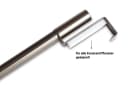 Deco-Raum Spannvitrage Gardinenstange Silber Edelstahl-optik Bild 1