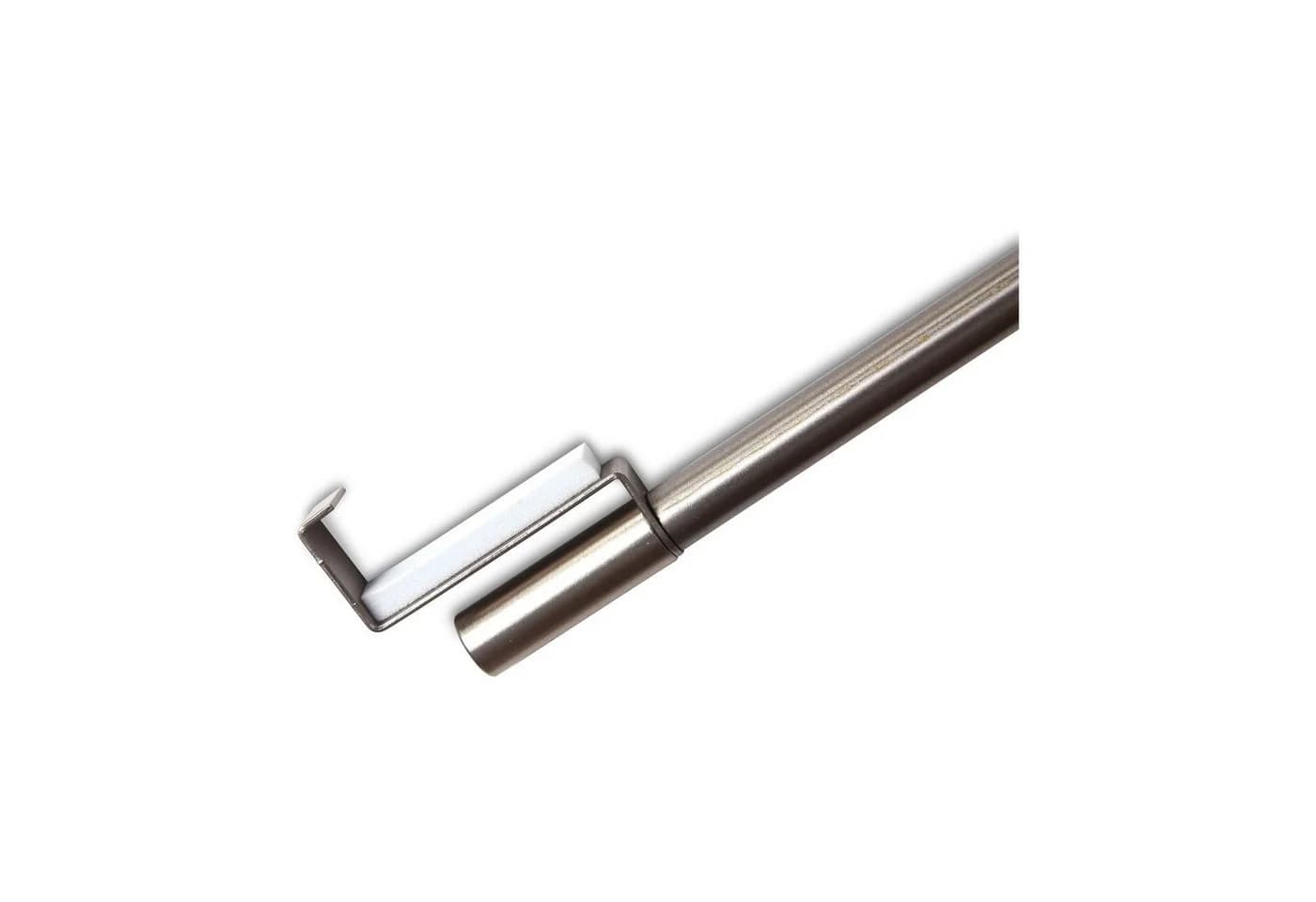 Deco-Raum Spannvitrage Gardinenstange Silber Edelstahl-optik - Bild 2