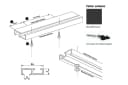 Deco-Raum Gardinenschiene Minimal Schwarz Aluminium Bild 1