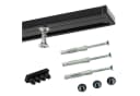 Deco-Raum Gardinenschiene Minimal Schwarz Aluminium Bild 2