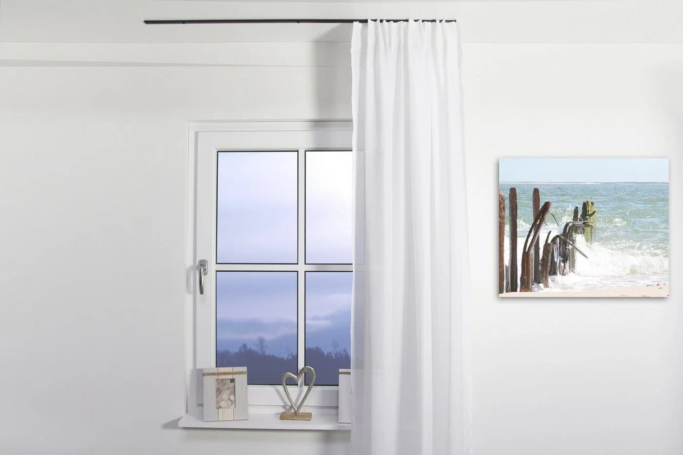 Deco-Raum Gardinenschiene Minimal Schwarz Aluminium - Bild 5