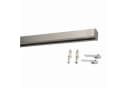 Deco-Raum Gardinenschiene Innenlauf Square Aluminium Silber Bild 2