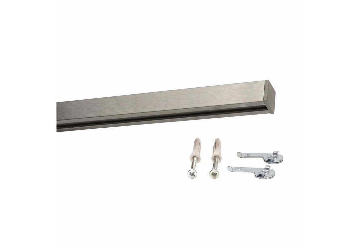 Deco-Raum Gardinenschiene Innenlauf Square Aluminium Silber - Bild 2